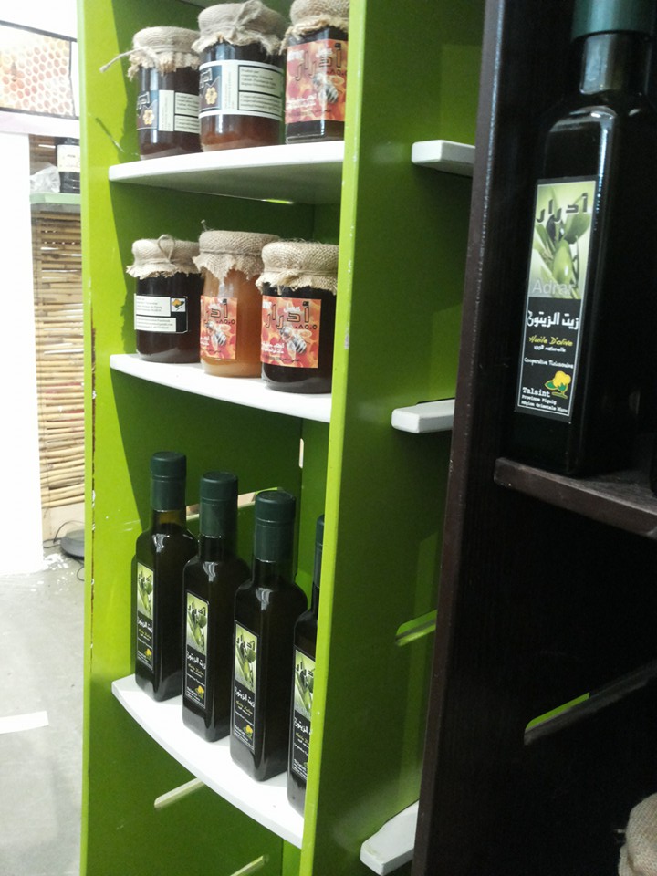 Stand des produits de la coopérative